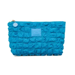 Online Trousse porta oggetti azzurra da donna con logo Donna Beauty Case E Trousse