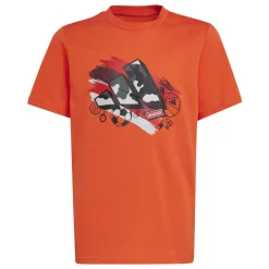 Hot T-shirt bambino arancione Training Graphic Junior Bambino Abbigliamento Adidas|T-Shirt Bambino