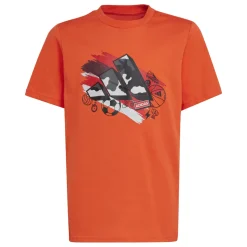 Hot T-shirt bambino arancione Training Graphic Junior Bambino Abbigliamento Adidas|T-Shirt Bambino