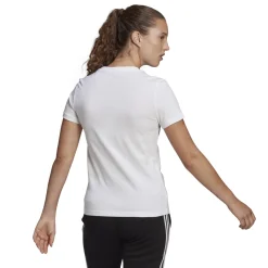 Best T-shirt bianca da donna con logo Essentials Slim Logo Donna Abbigliamento Adidas|T-Shirt Donna