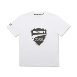 Sale T-shirt bianca da ragazzo Corse Bambino Abbigliamento Ducati|T-Shirt Bambino