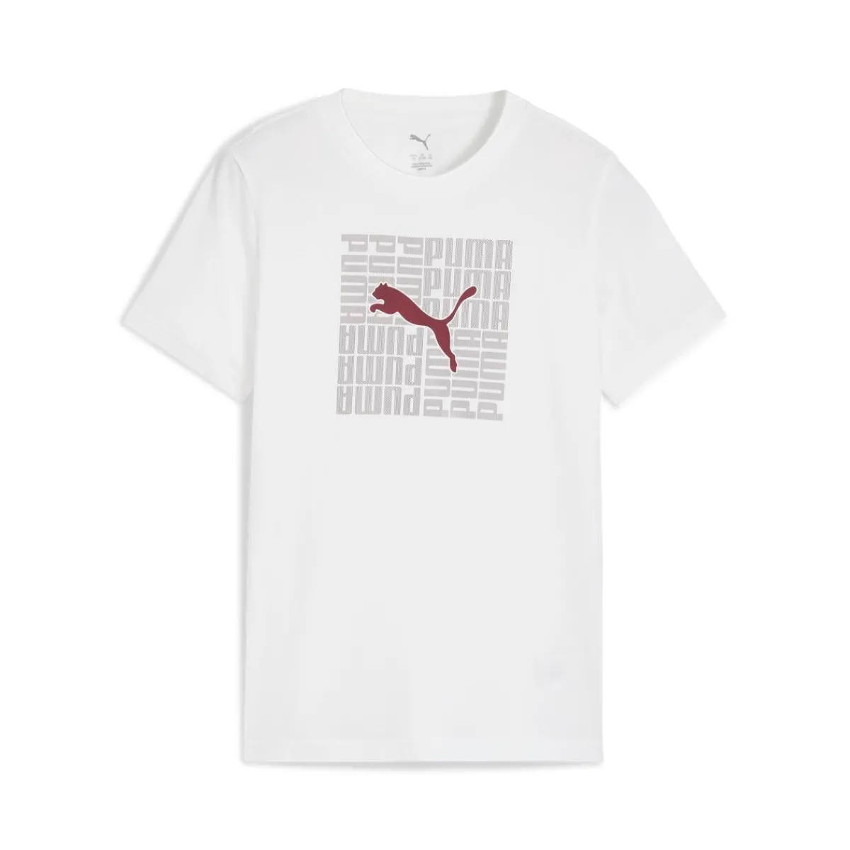 T-shirt bianca da Ragazzo con logo GRAPHIC Box Tee Abbigliamento Puma