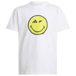 Outlet T-shirt bianca da Ragazzo con Smiley giallo Uomo Abbigliamento Adidas|T-Shirt Uomo