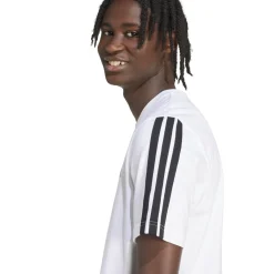 Discount T-shirt bianca da Uomo con bande laterali M 3S SJ T Uomo Abbigliamento Adidas|T-Shirt Uomo