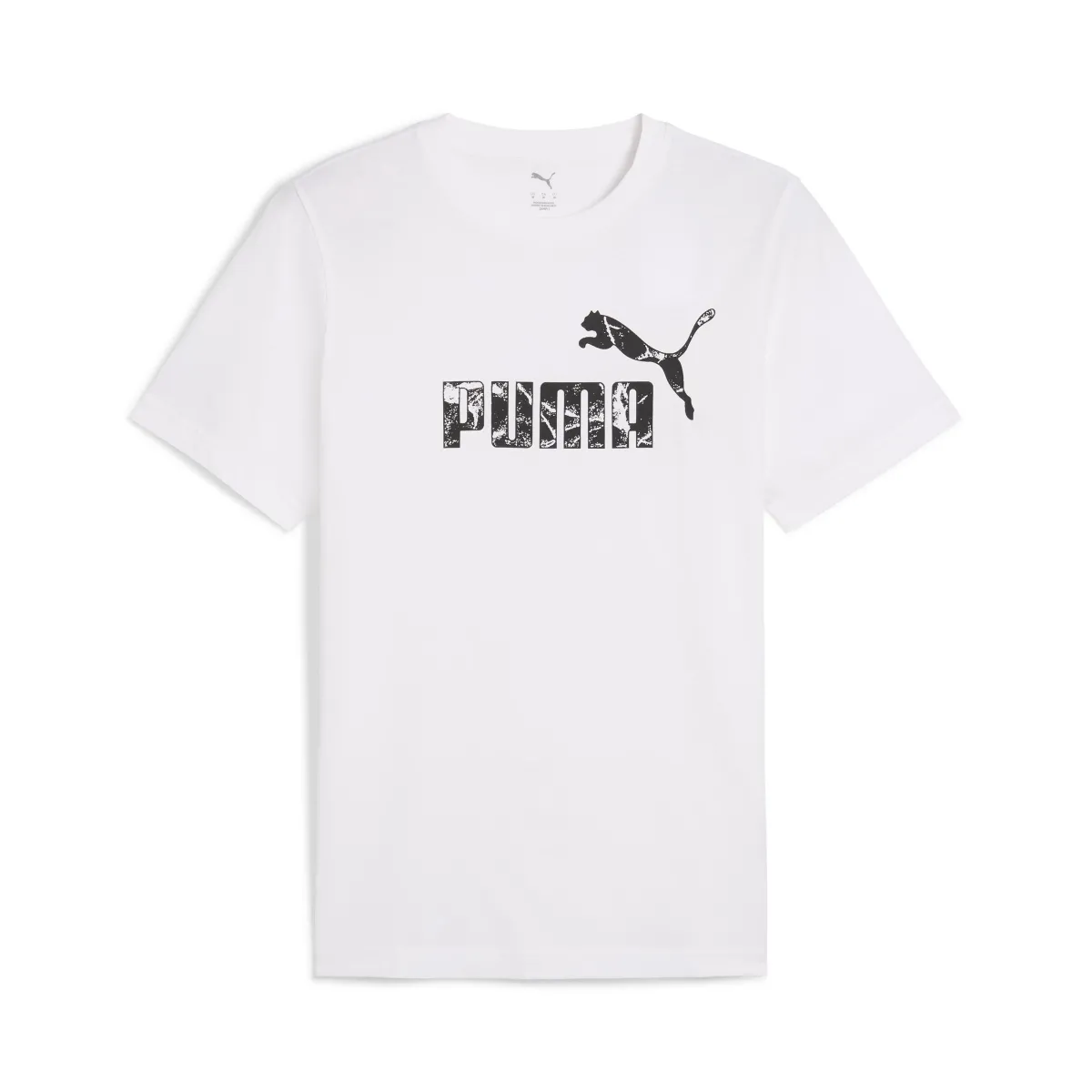 Outlet T-shirt bianca da Uomo con logo frontale in contrasto Uomo Abbigliamento Puma|T-Shirt Uomo