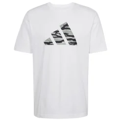 Online T-shirt Bianca da Uomo con logo camouflage JI6770 M Uomo Abbigliamento Adidas|Abbigliamento Sportivo Uomo