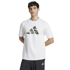 Online T-shirt Bianca da Uomo con logo camouflage JI6770 M Uomo Abbigliamento Adidas|Abbigliamento Sportivo Uomo