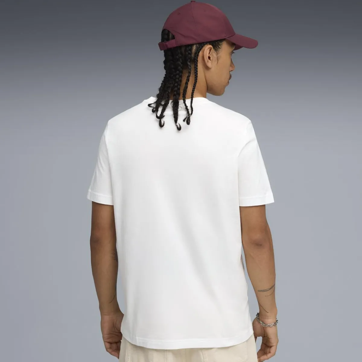 Online T-shirt bianca da Uomo con logo GRAPHIC Box Tee Uomo Abbigliamento Puma|T-Shirt Uomo