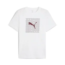 Online T-shirt bianca da Uomo con logo GRAPHIC Box Tee Uomo Abbigliamento Puma|T-Shirt Uomo