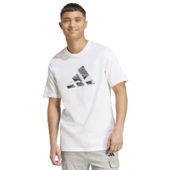 Best T-shirt bianca da Uomo con logo M CAMO LOGO T Uomo Abbigliamento Adidas|T-Shirt Uomo