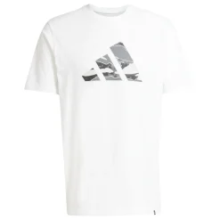 Best T-shirt bianca da Uomo con logo M CAMO LOGO T Uomo Abbigliamento Adidas|T-Shirt Uomo