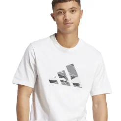 Best T-shirt bianca da Uomo con logo M CAMO LOGO T Uomo Abbigliamento Adidas|T-Shirt Uomo