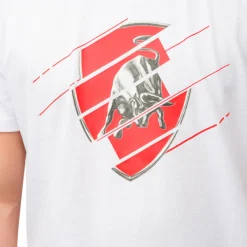 Outlet T-shirt bianca da uomo con logo Uomo T-Shirt Uomo|Abbigliamento Sportivo Uomo