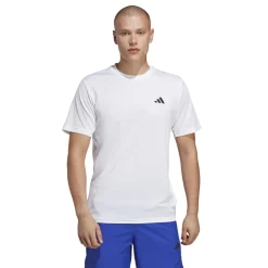 Clearance T-shirt bianca da uomo con logo nero Essentials Training Uomo Abbigliamento Adidas|T-Shirt Uomo