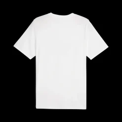Outlet T-shirt bianca da uomo con logo azzurro e lilla Graphics Uomo Abbigliamento Puma|T-Shirt Uomo