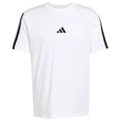 Discount T-shirt bianca da Uomo con bande laterali e logo frontale Uomo Abbigliamento Adidas|T-Shirt Uomo