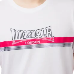 Clearance T-shirt bianca da uomo con logo frontale a contrasto Uomo T-Shirt Uomo|Abbigliamento Moda Uomo