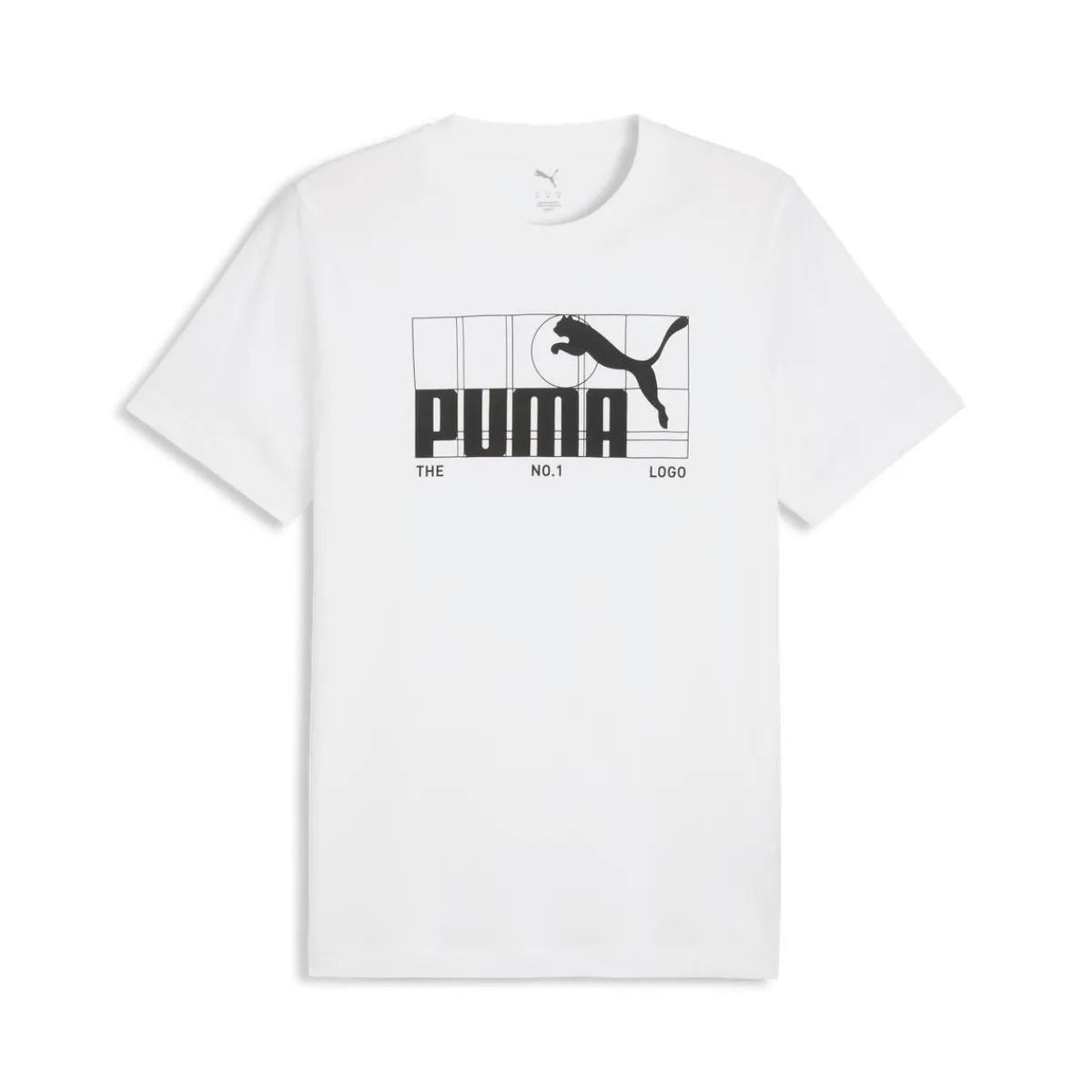 New T-shirt bianca da Uomo con logo e grafica No.1 Uomo Abbigliamento Puma|T-Shirt Uomo