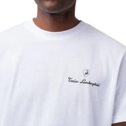 Discount T-shirt bianca da uomo in cotone con stampa Uomo T-Shirt Uomo|Abbigliamento Sportivo Uomo