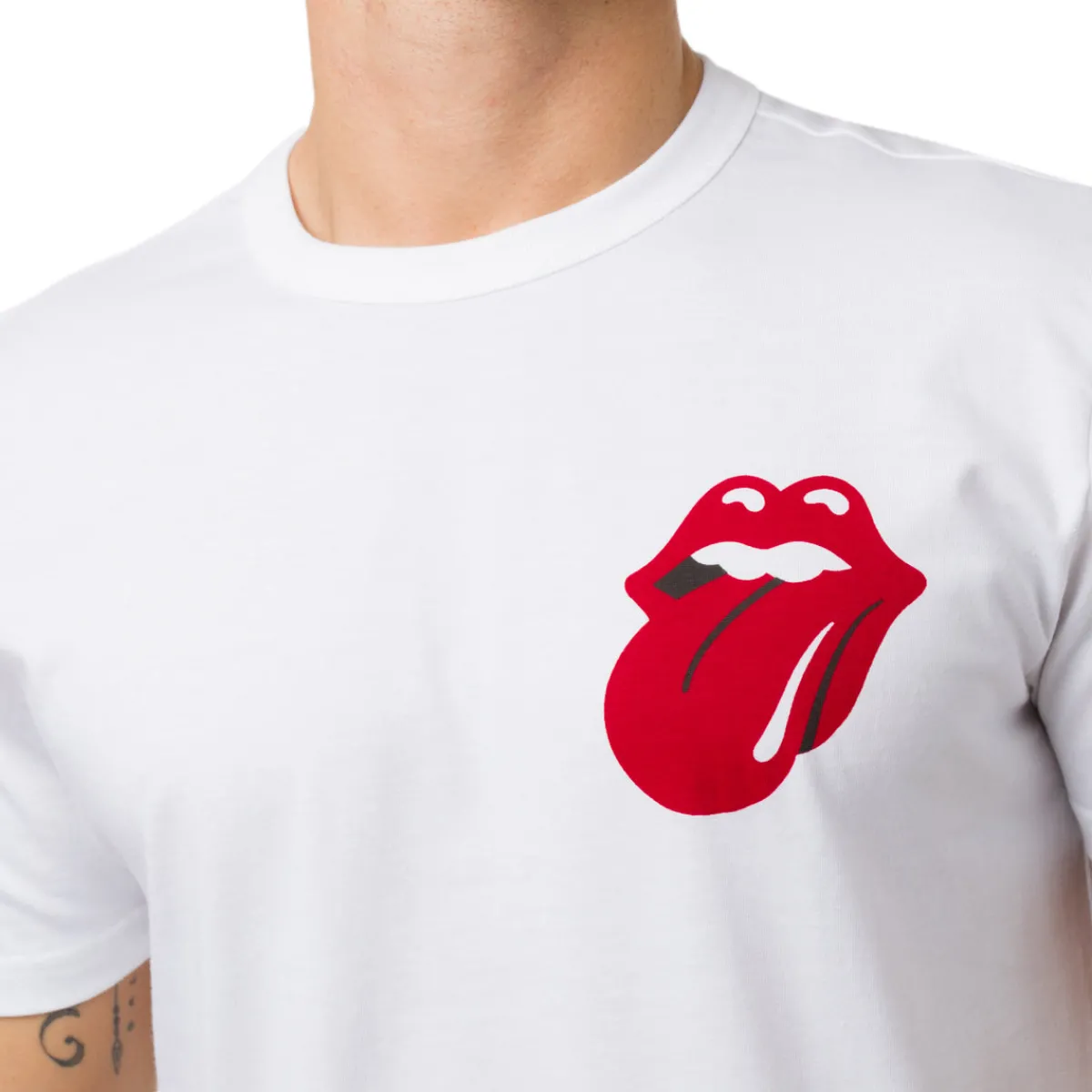 T-shirt bianca da Uomo in Cotone con stampa Uomo T-Shirt Uomo|Abbigliamento Sportivo Uomo