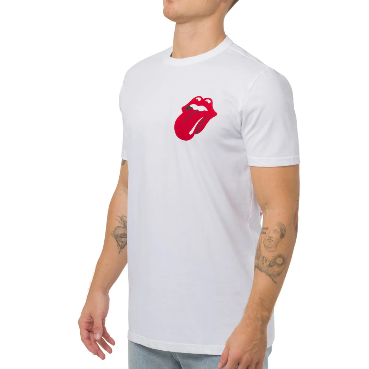 T-shirt bianca da Uomo in Cotone con stampa Uomo T-Shirt Uomo|Abbigliamento Sportivo Uomo