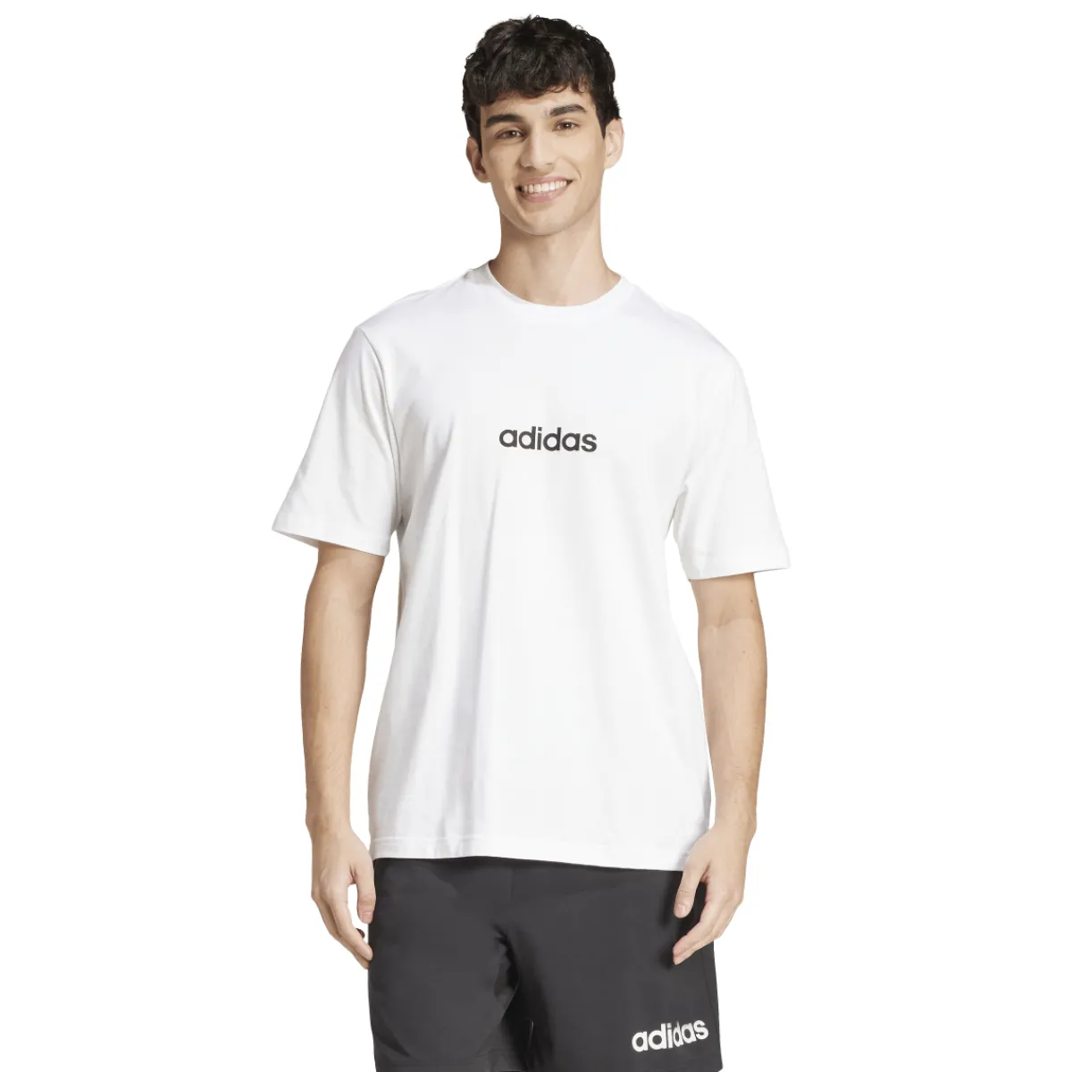 New T-shirt bianca da Uomo in cotone con logo Uomo Abbigliamento Adidas|T-Shirt Uomo