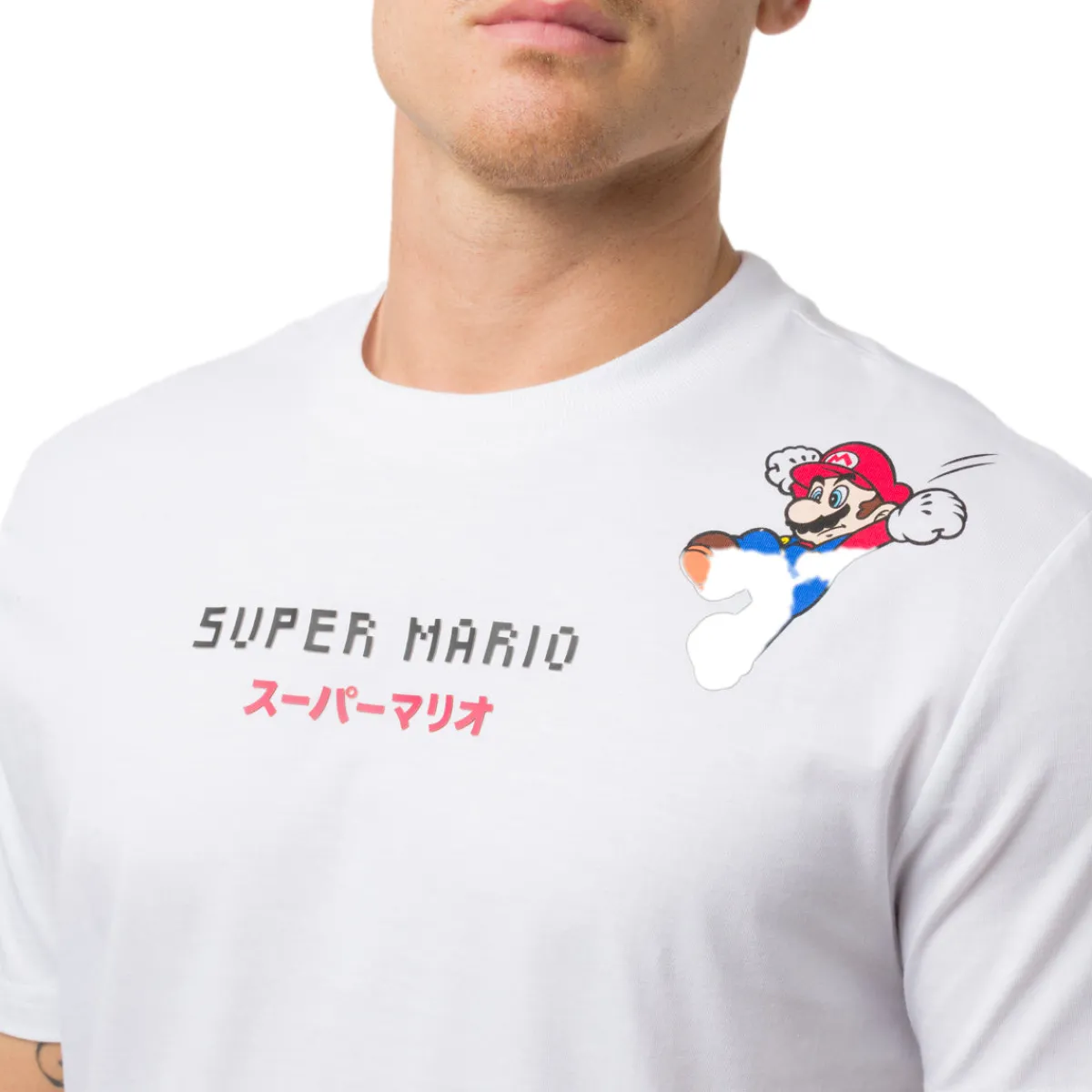 Clearance T-Shirt bianca da Uomo videogame Nintendo Uomo T-Shirt Uomo|Abbigliamento Sportivo Uomo