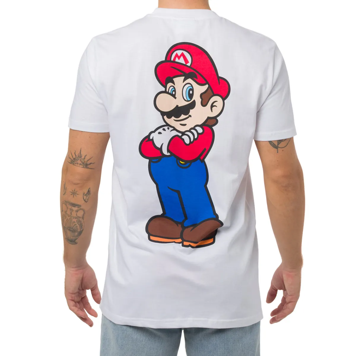 Clearance T-Shirt bianca da Uomo videogame Nintendo Uomo T-Shirt Uomo|Abbigliamento Sportivo Uomo