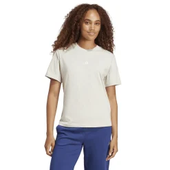 T-shirt bianco off-white da donna con logo centrale Donna Abbigliamento Adidas|T-Shirt Donna