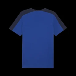 Outlet T-shirt blu da uomo con logo sul petto Essentials Block x Tape Uomo Abbigliamento Puma|T-Shirt Uomo