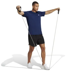 Online T-shirt blu da uomo con logo bianco Essentials Training Uomo Abbigliamento Adidas|T-Shirt Uomo