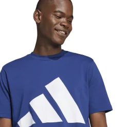 Clearance T-Shirt blu da Uomo con logo frontale stampato Uomo Abbigliamento Adidas|T-Shirt Uomo