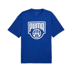 Best T-shirt blu da Uomo in cotone con logo basket Uomo Abbigliamento Puma|T-Shirt Uomo