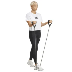 Best T-shirt cropped bianca da Donna con logo frontale Donna Abbigliamento Adidas|T-Shirt Donna