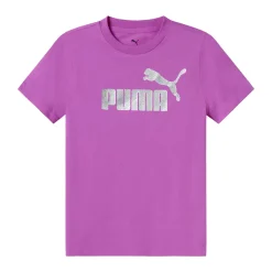 T-shirt da bambina e ragazza viola con logo argento Bambino Abbigliamento Puma|T-Shirt Bambino