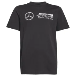 Outlet T-shirt da Bambino nera con logo x Mercedes-AMG Petronas F1 Team Bambino Abbigliamento Adidas|T-Shirt Bambino
