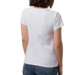 Clearance T-shirt da donna in cotone con stampa con fiori e glitter Donna Abbigliamento Sportivo Donna