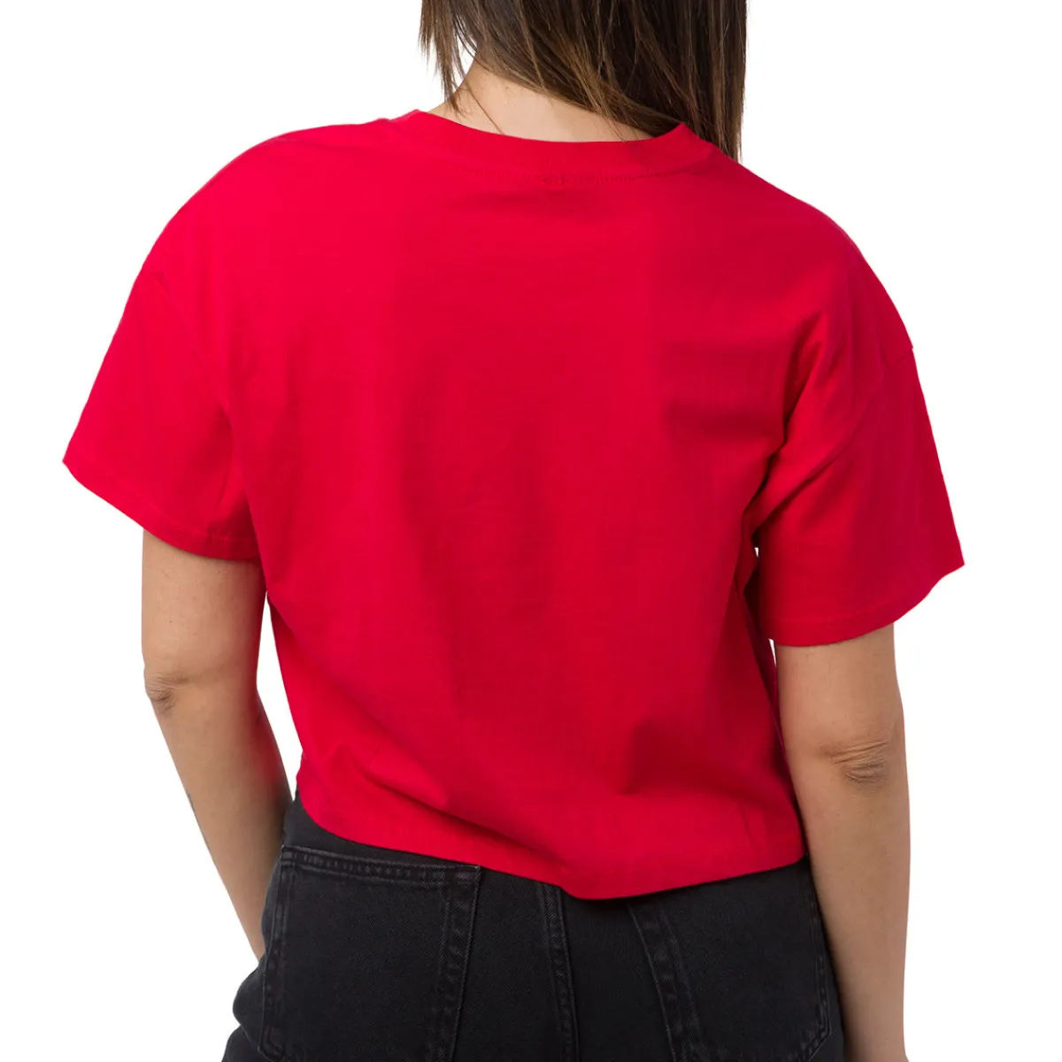 T-shirt da Donna rossa con stampa NBA Donna Abbigliamento Nba|T-Shirt Donna