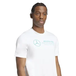 Online T-shirt da Uomo bianca con logo x Mercedes-AMG Petronas F1 Team Uomo Abbigliamento Adidas|T-Shirt Uomo