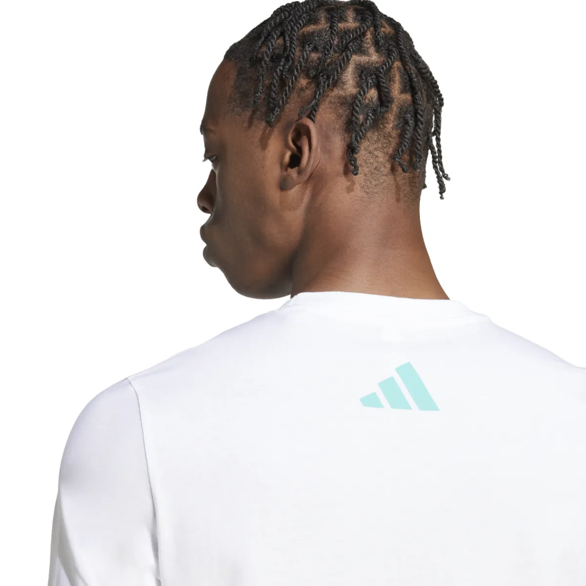 Online T-shirt da Uomo bianca con logo x Mercedes-AMG Petronas F1 Team Uomo Abbigliamento Adidas|T-Shirt Uomo