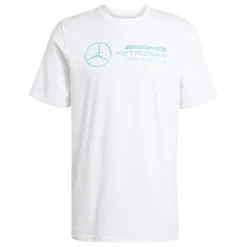 Online T-shirt da Uomo bianca con logo x Mercedes-AMG Petronas F1 Team Uomo Abbigliamento Adidas|T-Shirt Uomo
