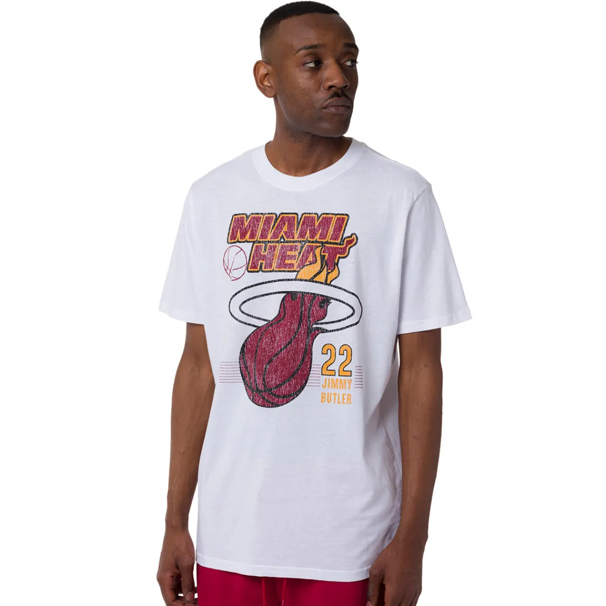Clearance T-shirt da Uomo bianca in Cotone con stampa NBA Uomo Abbigliamento Nba|Abbigliamento Sportivo Uomo
