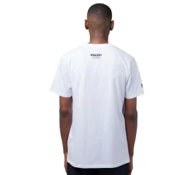 New T-shirt da uomo bianca in cotone con logo e stampa Corse Uomo Abbigliamento Ducati|T-Shirt Uomo