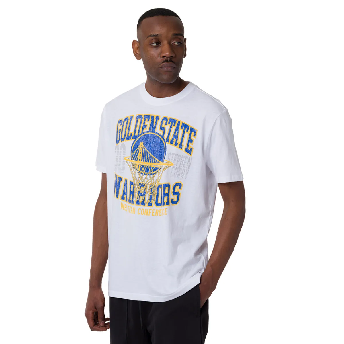 Discount T-shirt da Uomo bianca in Cotone con stampa Squadra NBA Uomo Abbigliamento Nba|T-Shirt Uomo