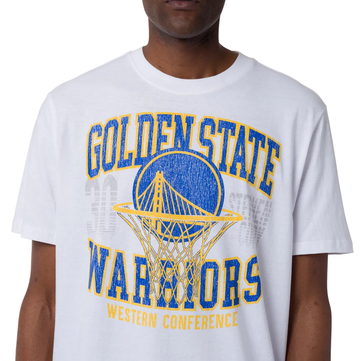 Discount T-shirt da Uomo bianca in Cotone con stampa Squadra NBA Uomo Abbigliamento Nba|T-Shirt Uomo