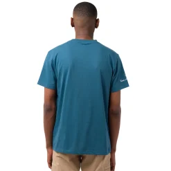 T-shirt da uomo blu ottanio in cotone con logo Uomo T-Shirt Uomo|Abbigliamento Moda Uomo