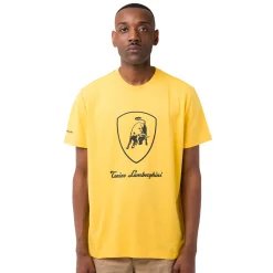 Clearance T-shirt da uomo gialla in cotone con logo Uomo T-Shirt Uomo|Abbigliamento Moda Uomo