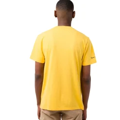 Clearance T-shirt da uomo gialla in cotone con logo Uomo T-Shirt Uomo|Abbigliamento Moda Uomo