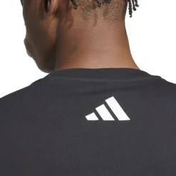 T-shirt da Uomo nera con logo x Mercedes-AMG Petronas F1 Team Uomo Abbigliamento Adidas|T-Shirt Uomo