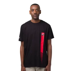 Online T-shirt da uomo nera in cotone con logo Corse Uomo Abbigliamento Ducati|T-Shirt Uomo